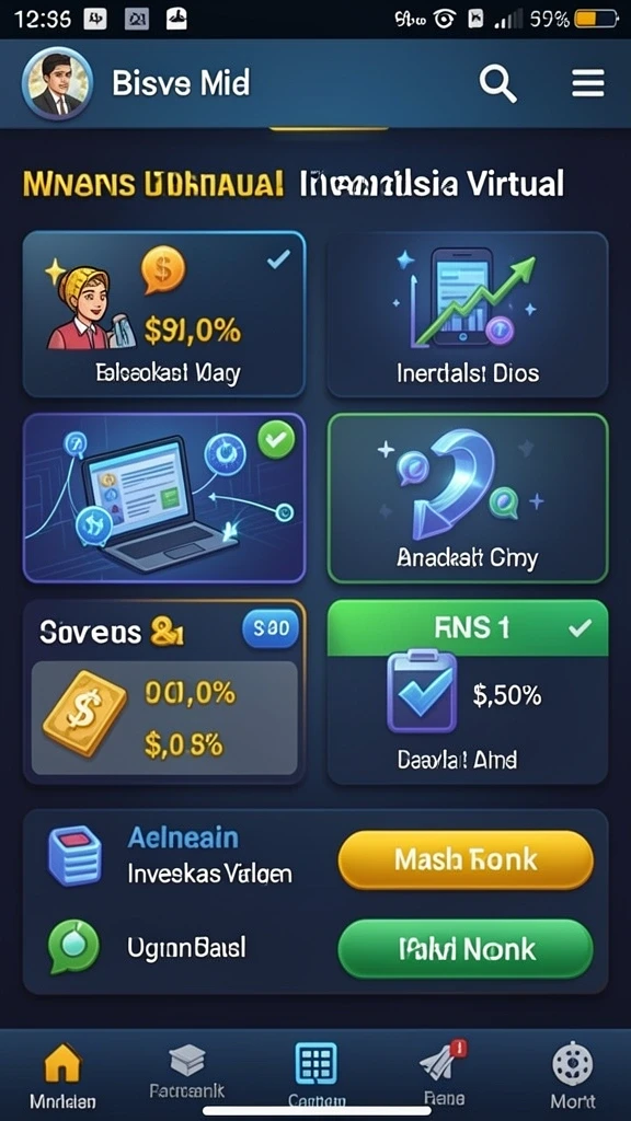 Menu pilihan karakter yang beragam dan menarik.