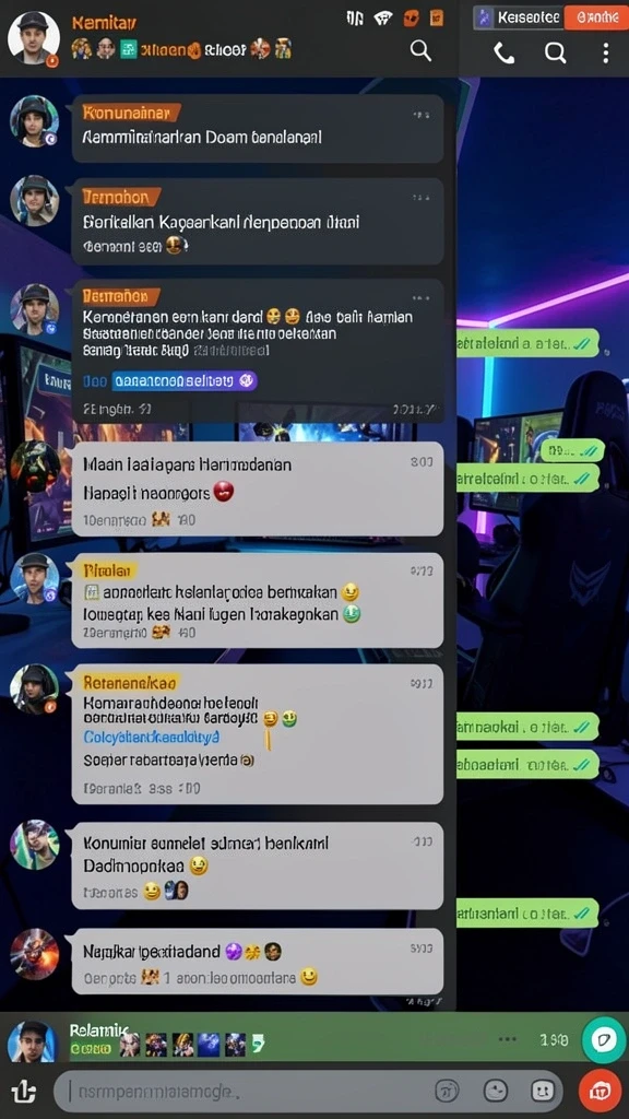 Menu pilihan karakter yang beragam dan unik.