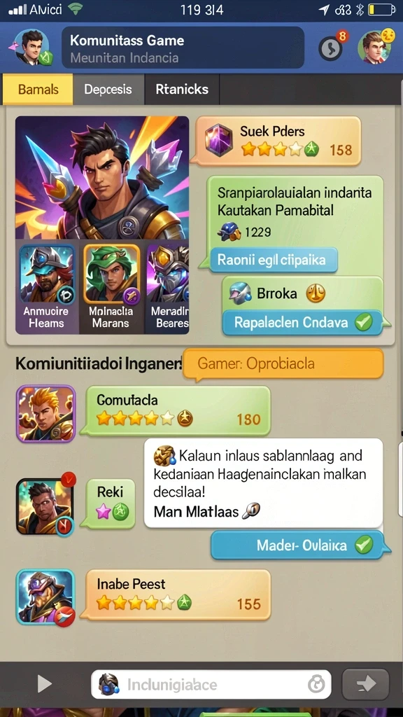 Tampilan menu utama yang menarik dan mudah digunakan.