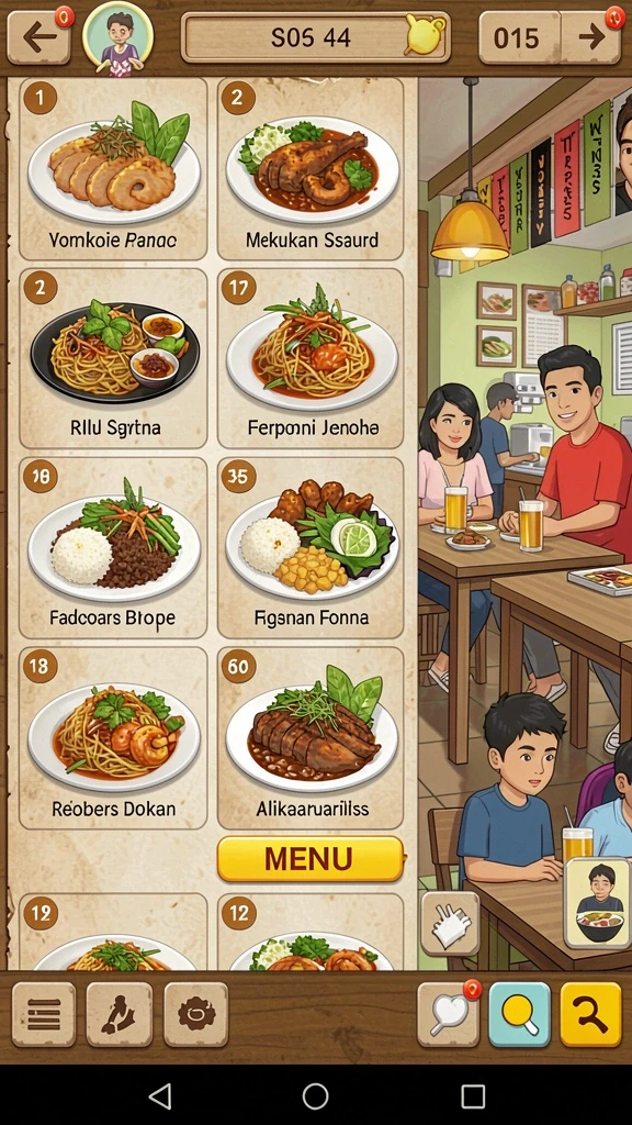 Tampilan antarmuka yang sederhana dan menarik.