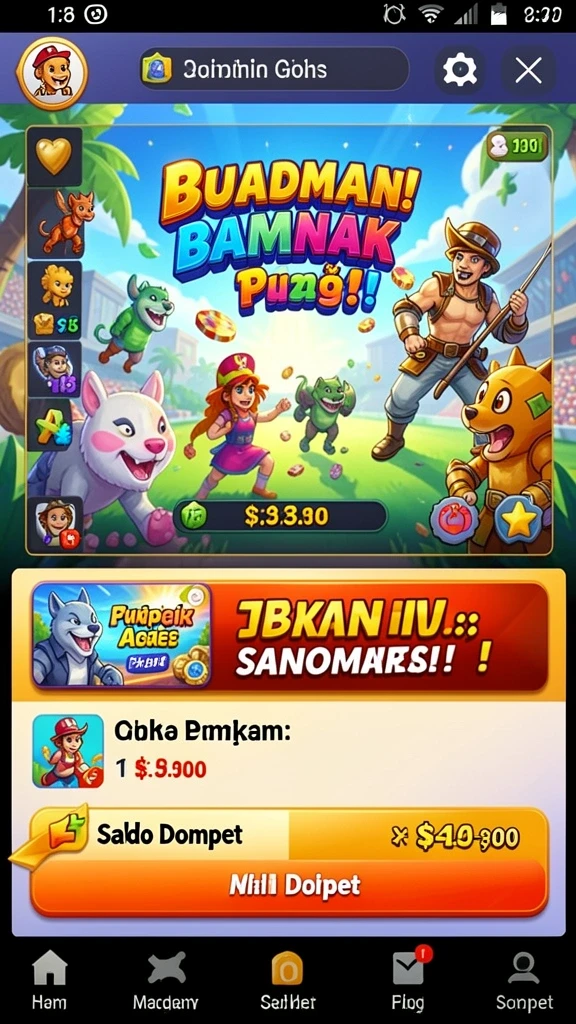 Gameplay seru yang membuat ketagihan.