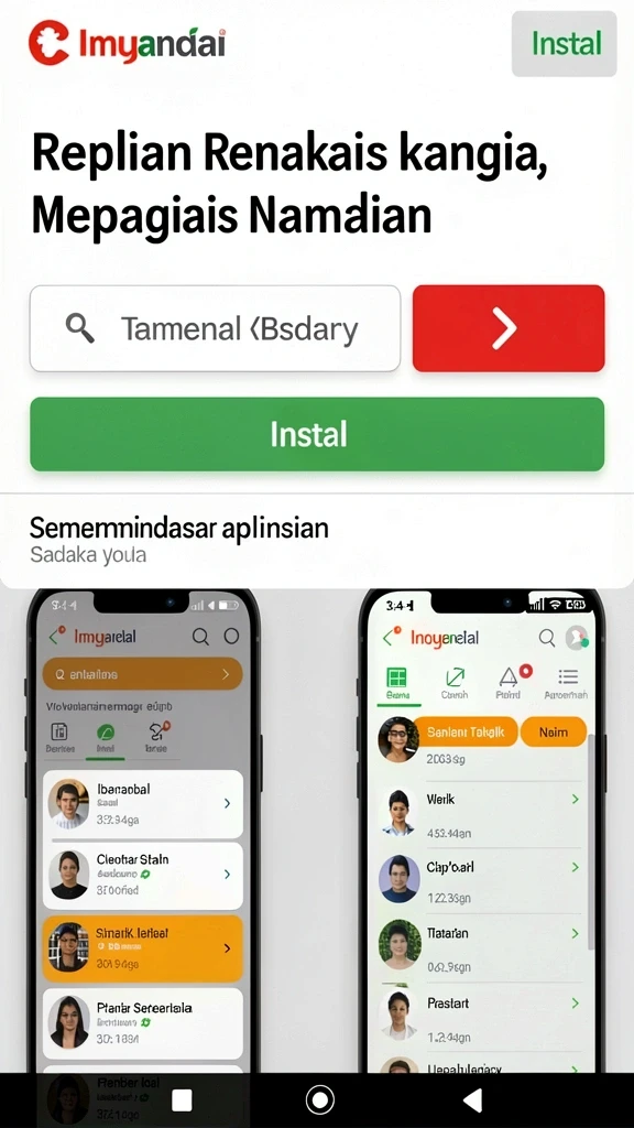 Tampilan awal aplikasi BIMABET yang menarik dan user-friendly.