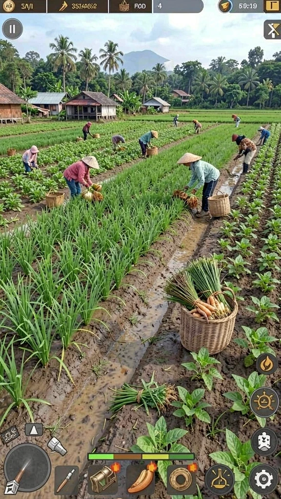 Gambar karakter utama beraksi dalam pertempuran seru melawan musuh.