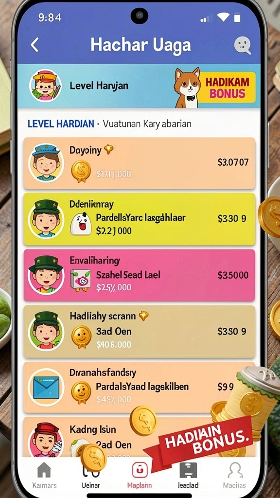 Tampilan antarmuka yang menarik dan user-friendly.