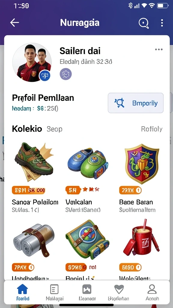 Tampilan antarmuka yang user-friendly.