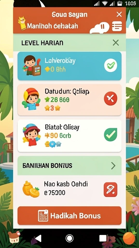 Hadiah menarik menanti setiap pemain yang berprestasi.
