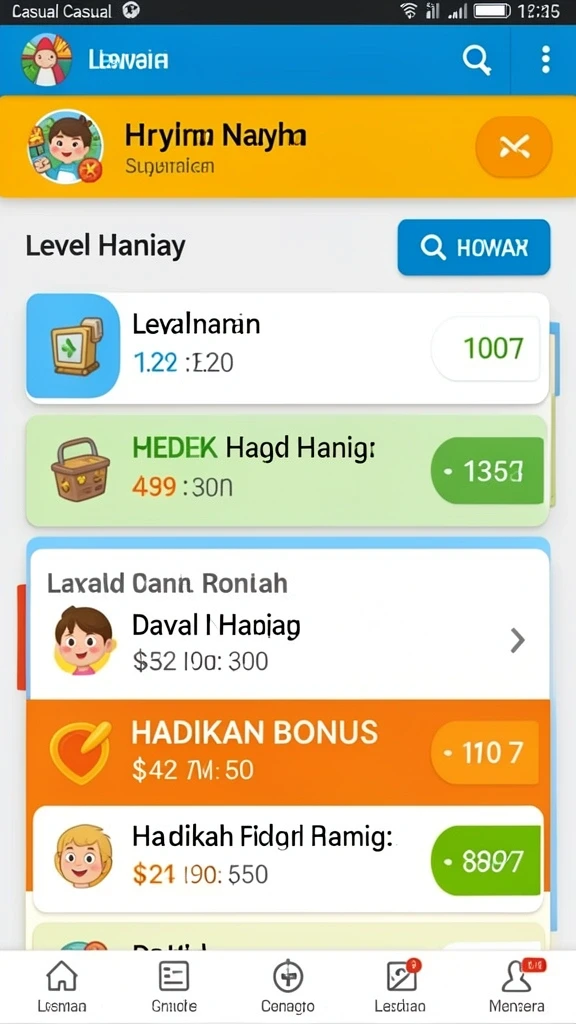 Tampilan grafik yang menawan dan berwarna-warni.