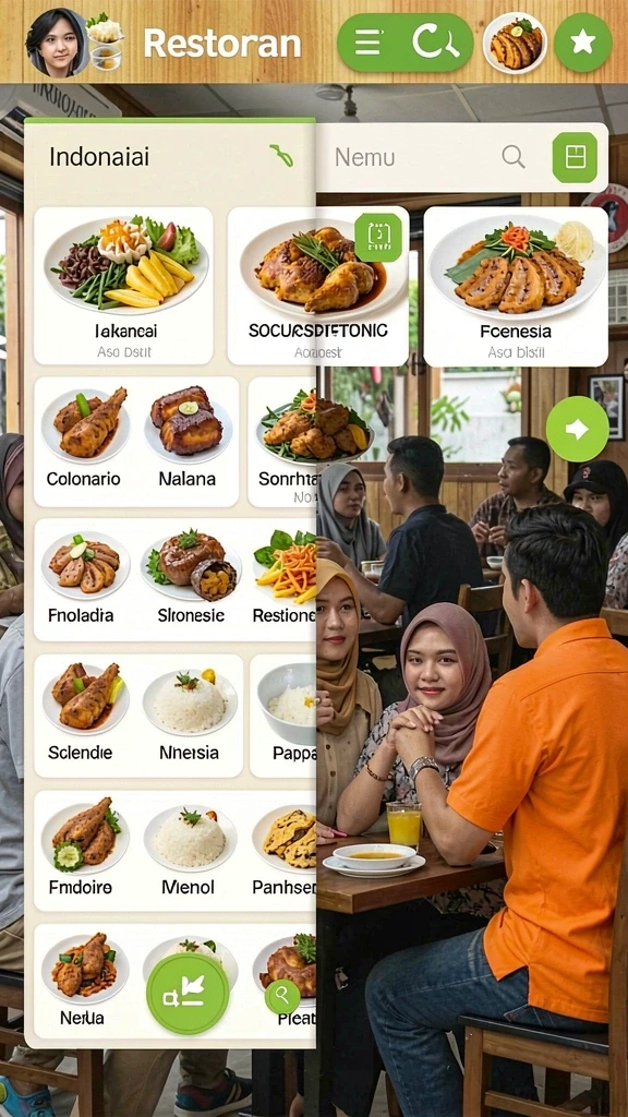Tampilan layar utama yang menarik dan intuitif.