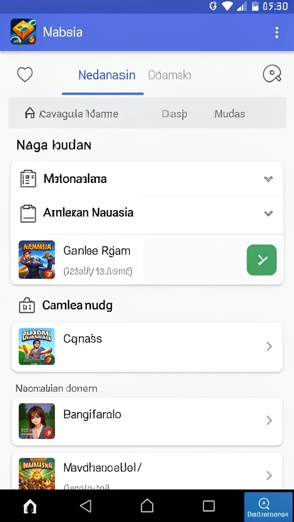Screenshot aplikasi menampilkan grafis yang menarik dan interaktif.