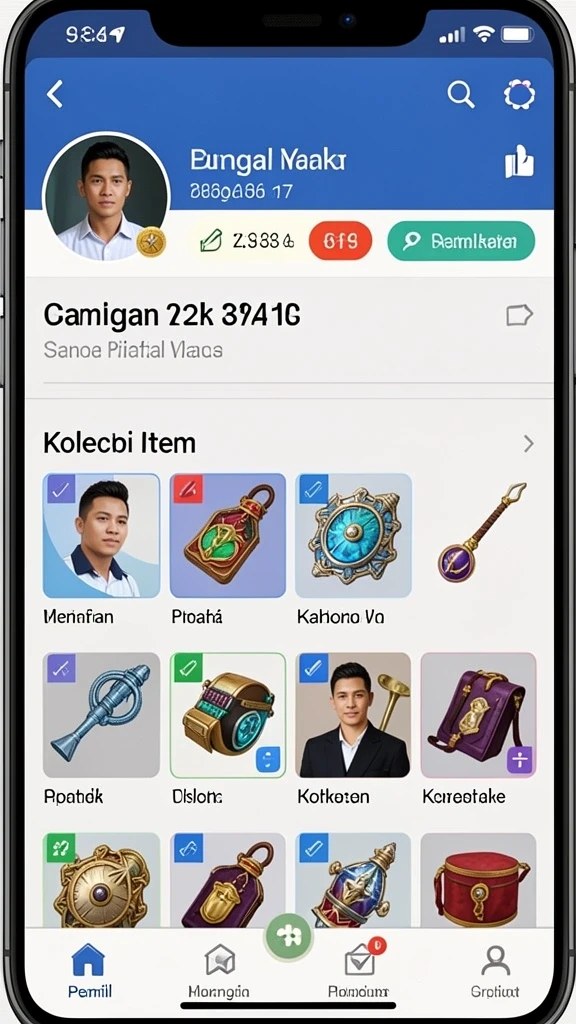 Tampilan antarmuka pengguna yang menarik dan intuitif.