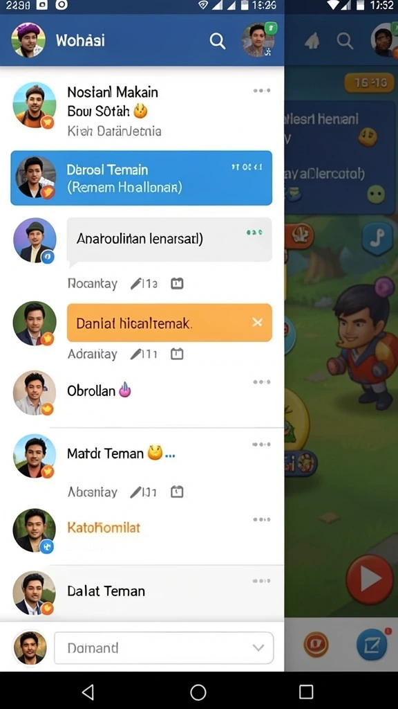 Karakter dengan desain yang menarik.