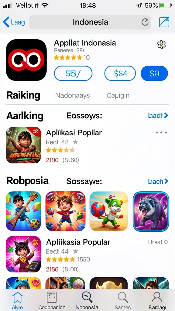 Screenshot memperlihatkan berbagai promosi dan bonus yang tersedia di aplikasi.