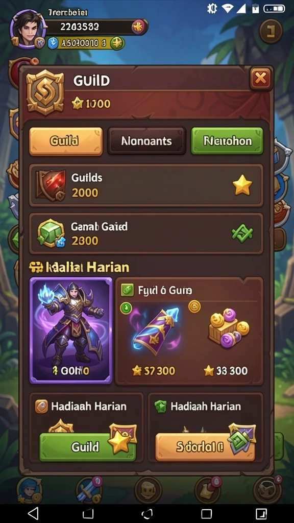 Sistem hadiah yang menarik dan adil.