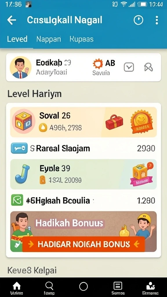 Fitur interaktif yang membuat bermain semakin seru.