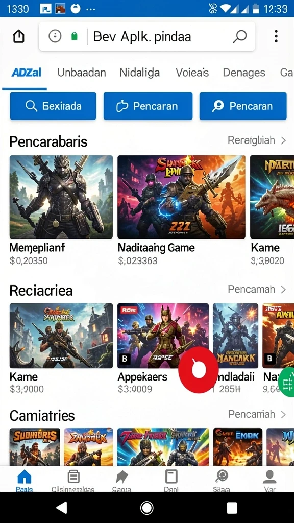 Tampilan awal yang memukau dan menarik perhatian.