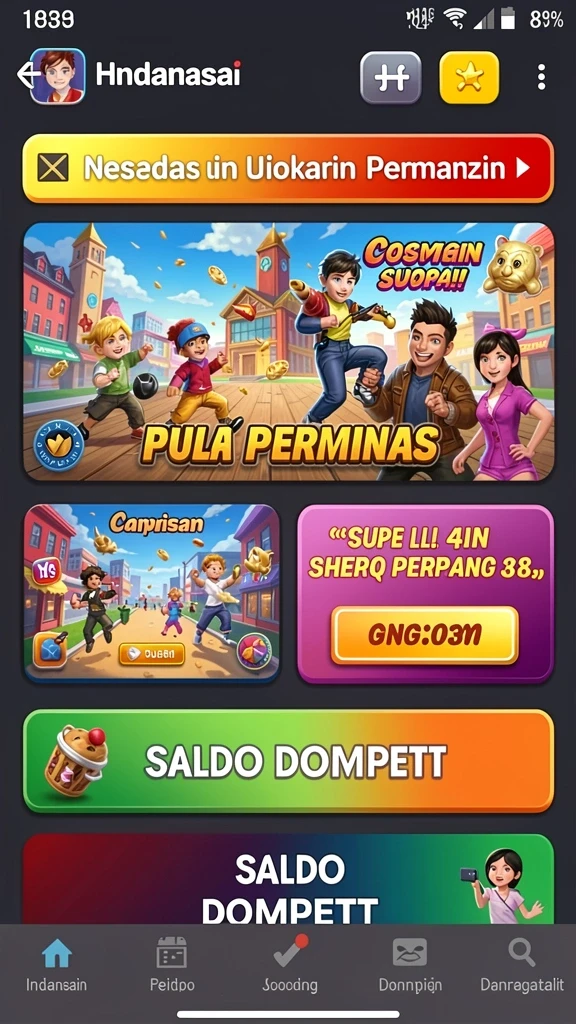 Menu upgrade yang intuitif dan mudah digunakan.