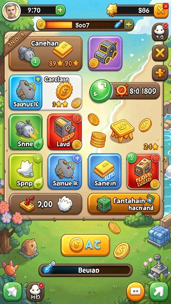 Tampilan menu utama yang intuitif dan menarik.
