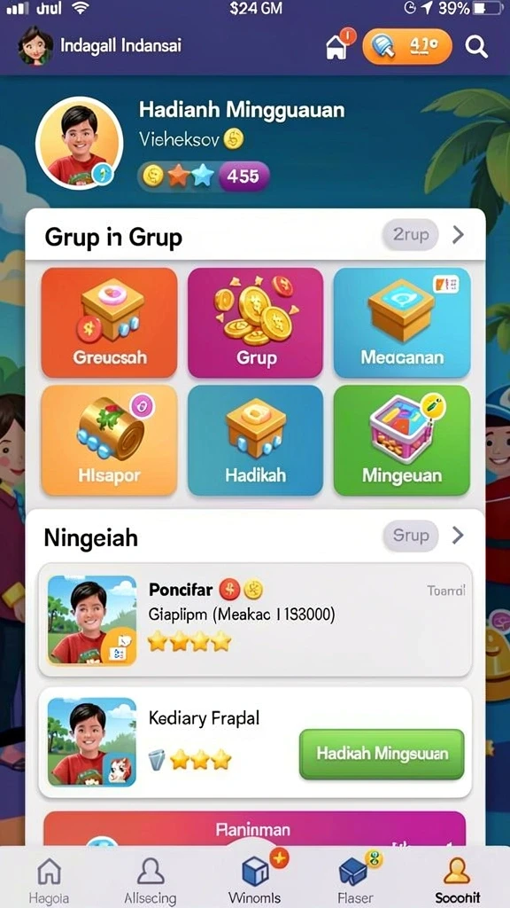 Tampilan antarmuka yang user-friendly dan menarik.